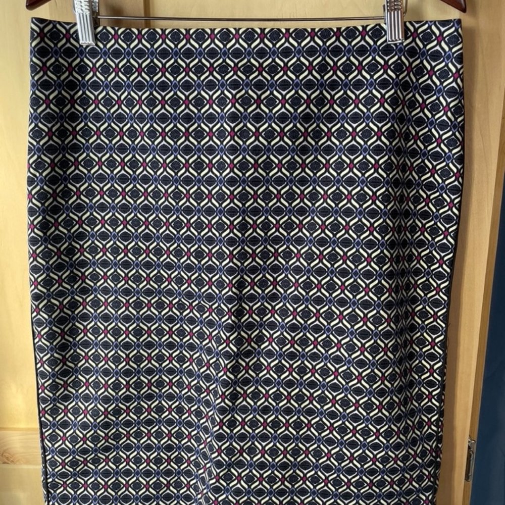 Adrienna Papell Pencil Skirt, Multicolor, Size 12